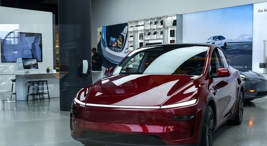 Tesla share price