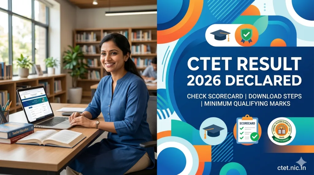 CTET Result 2026 scorecard download steps