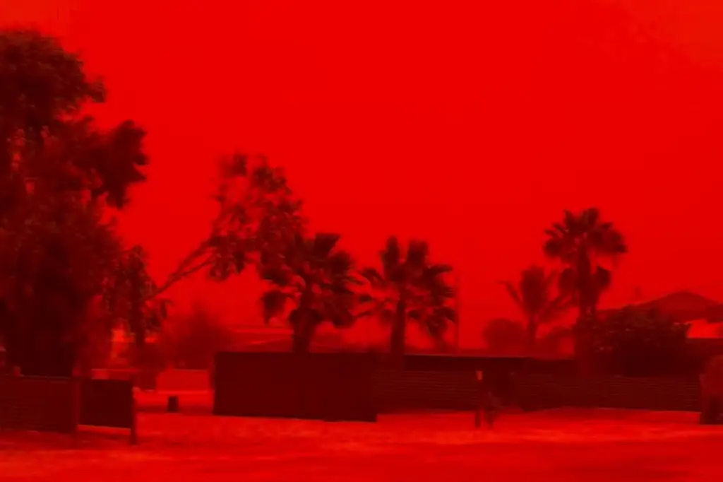 How Cyclone Narelle Turned the Australian Sky Blood Red