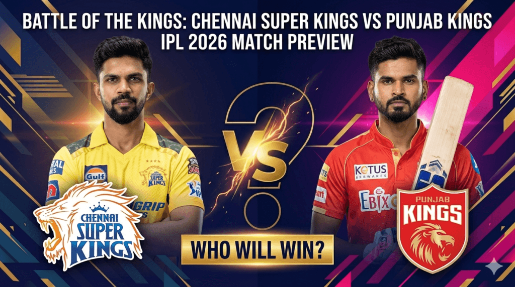 CSK vs PBKS IPL 2026 Match Preview