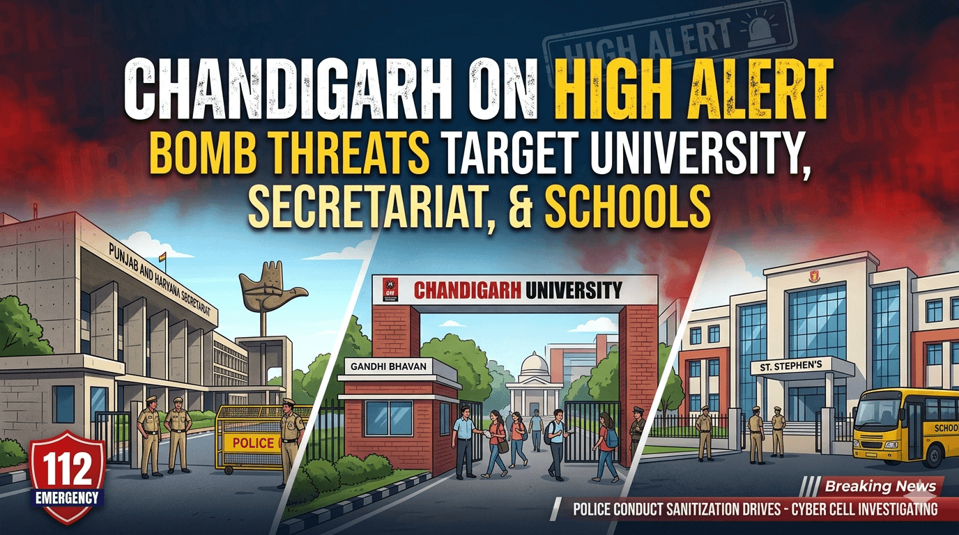 Chandigarh on High Alert Bomb Threats
