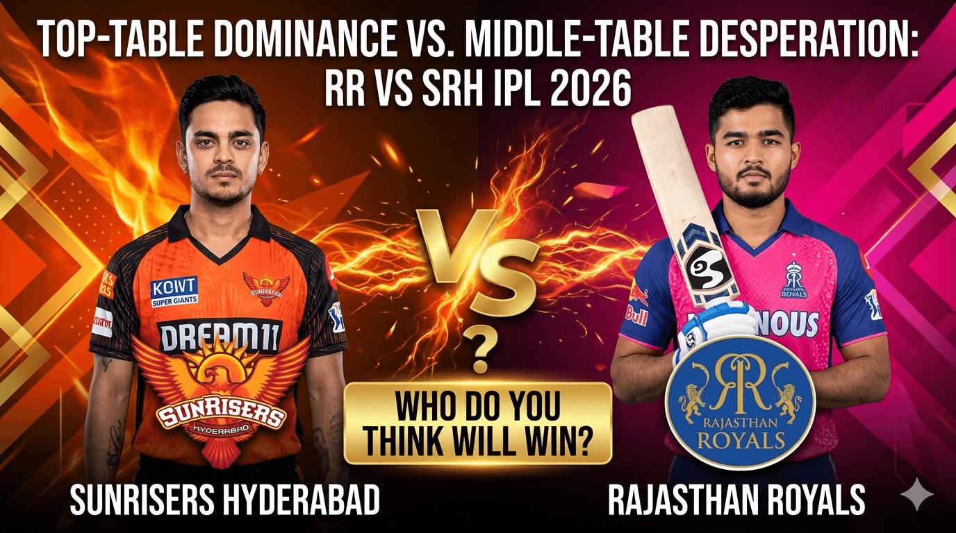 RR vs SRH IPL 2026