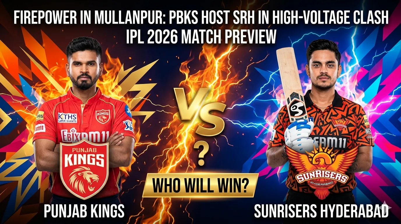 PBKS vs SRH IPL 2026