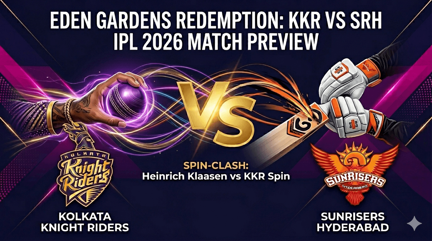 Kolkata Knight Riders vs Sunrisers Hyderabad IPL 2026 match preview