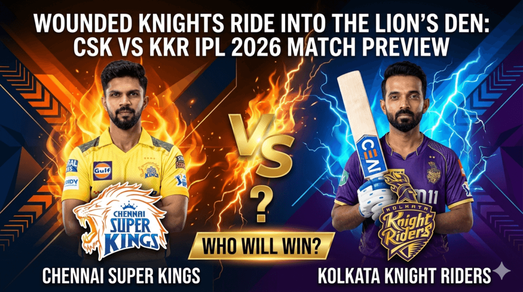 CSK vs KKR IPL 2026